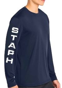 Navy STAPH Long Sleeve Cotton